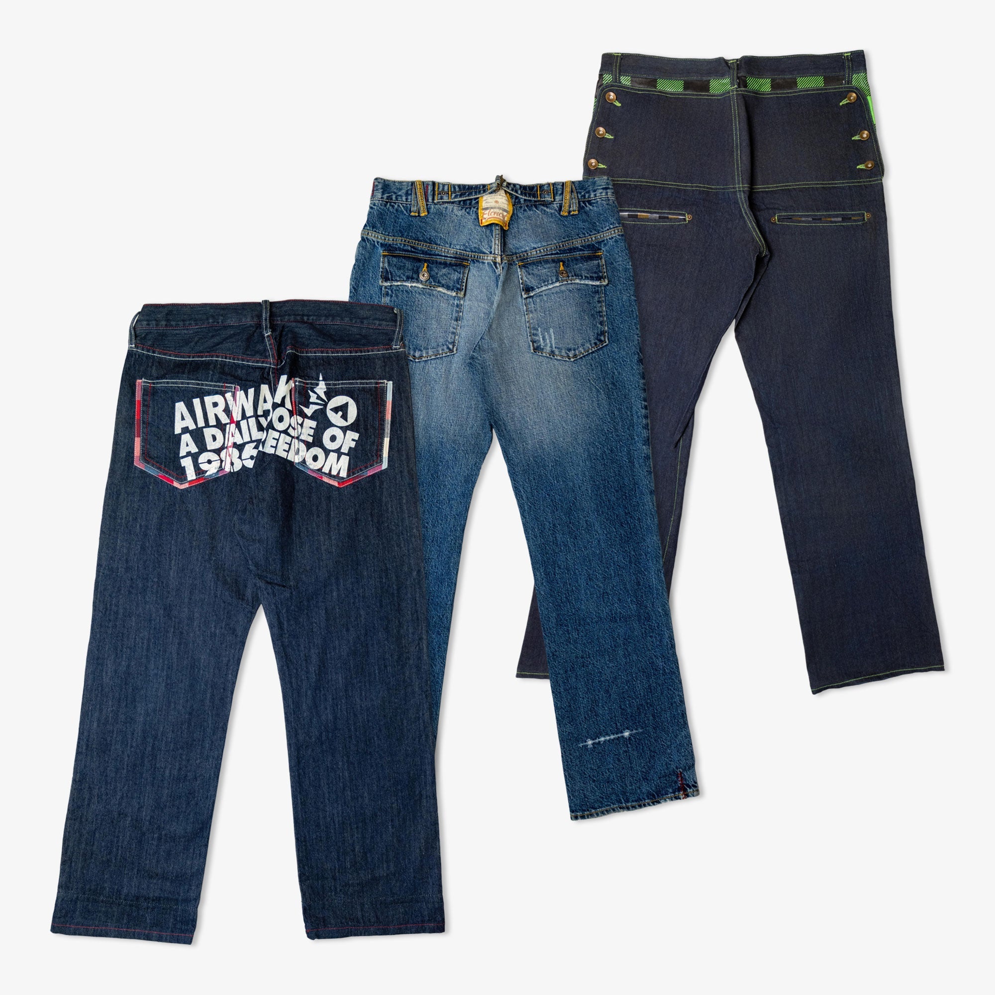 Denim vintage en lots & box — Jeans, vestes, jupes pour revendeurs