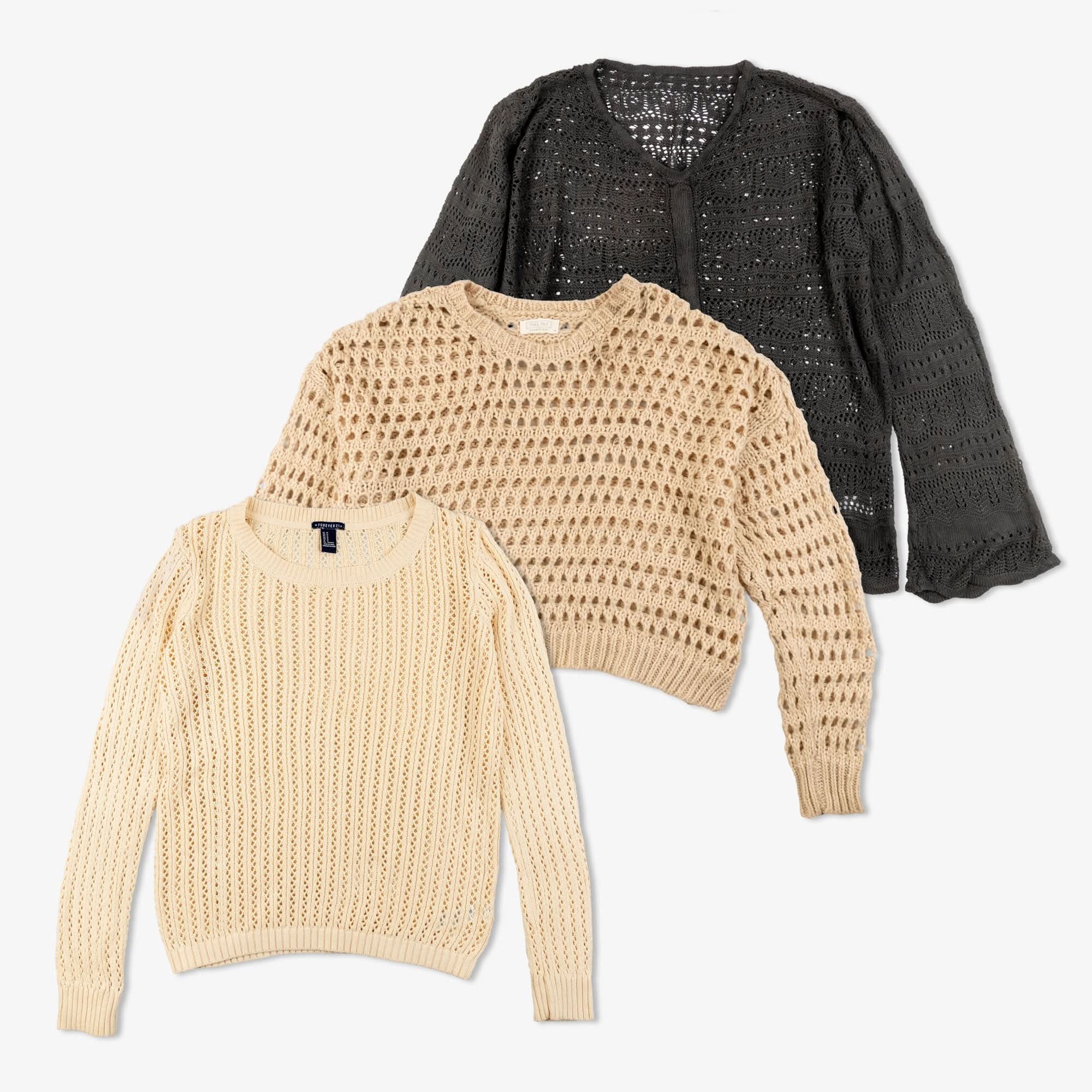 Tops en Crochet à Manches Longues (Box de 30 pièces)-TAGZ