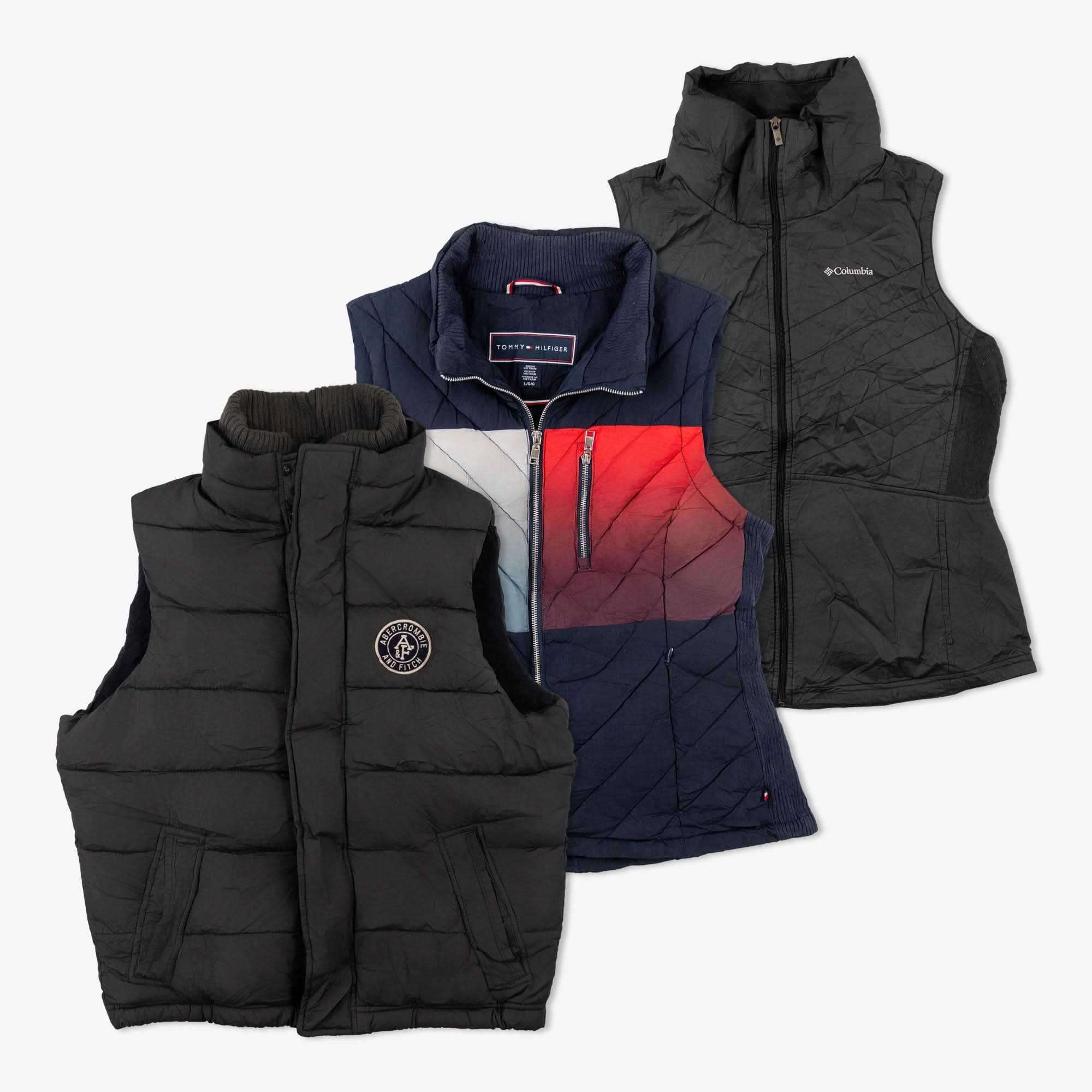 Doudounes sans manches de marque (Box de 15 pièces)-TAGZ