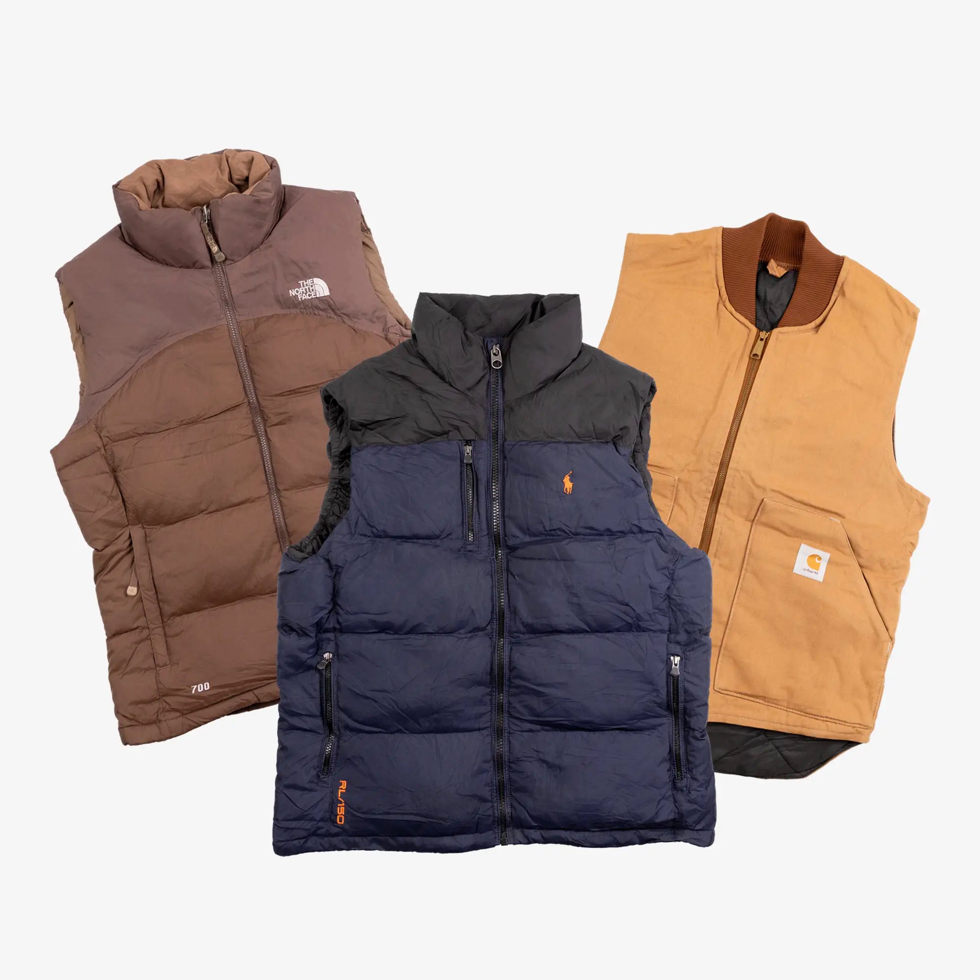 Lot de 10 doudounes sans manches PREMIUM de marques-TAGZ