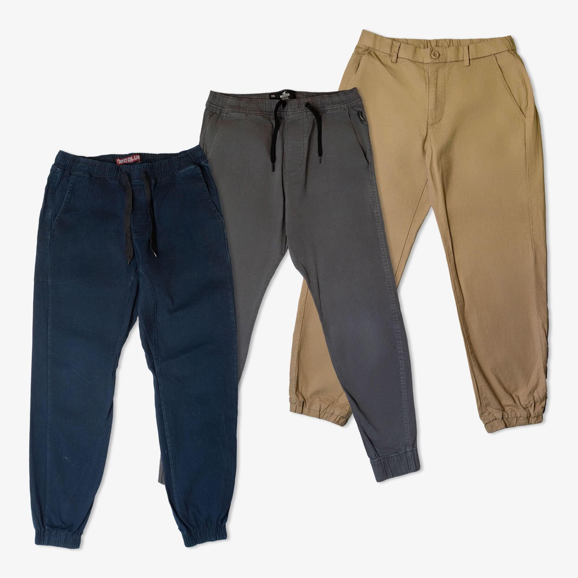 Pantalons Jogger en Denim & Coton pour Homme (Box de 25 pièces)-TAGZ