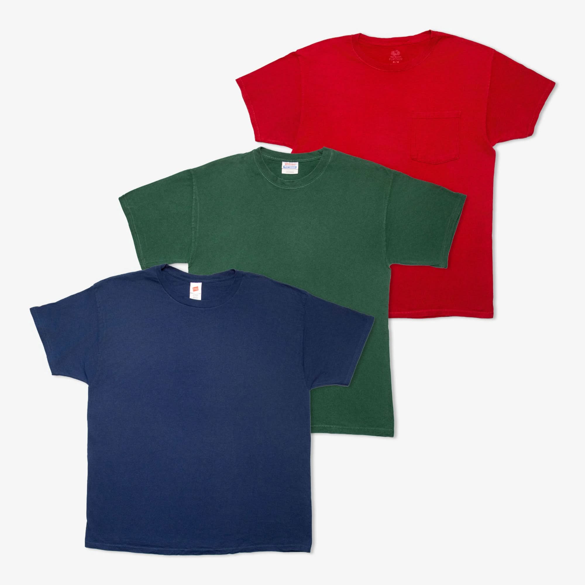 T-shirts Unis Colorés (Box de 55 pièces)-TAGZ