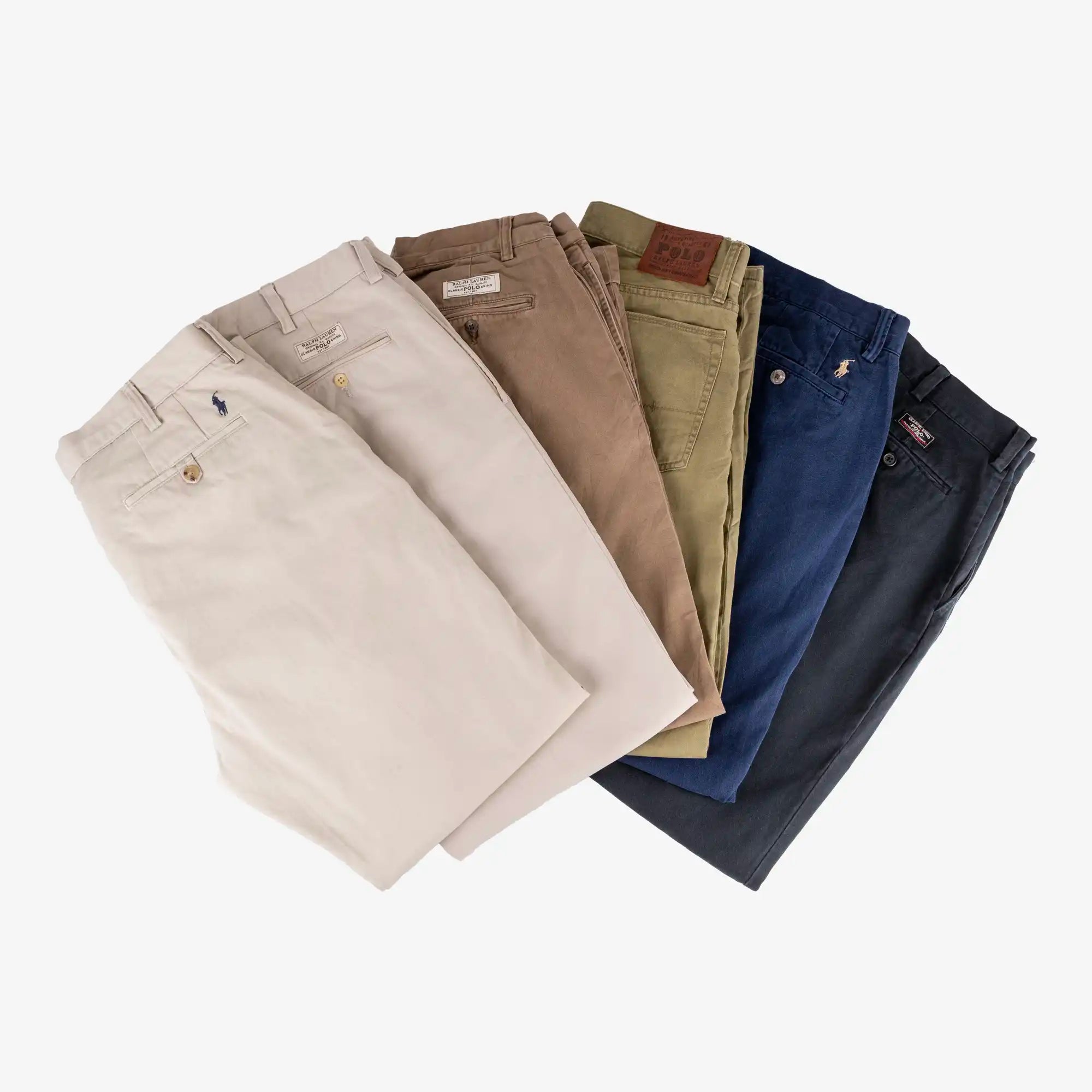Box de 10 Pantalons Ralph Lauren & Tommy Hilfiger - Mix Chino & Classique-TAGZ