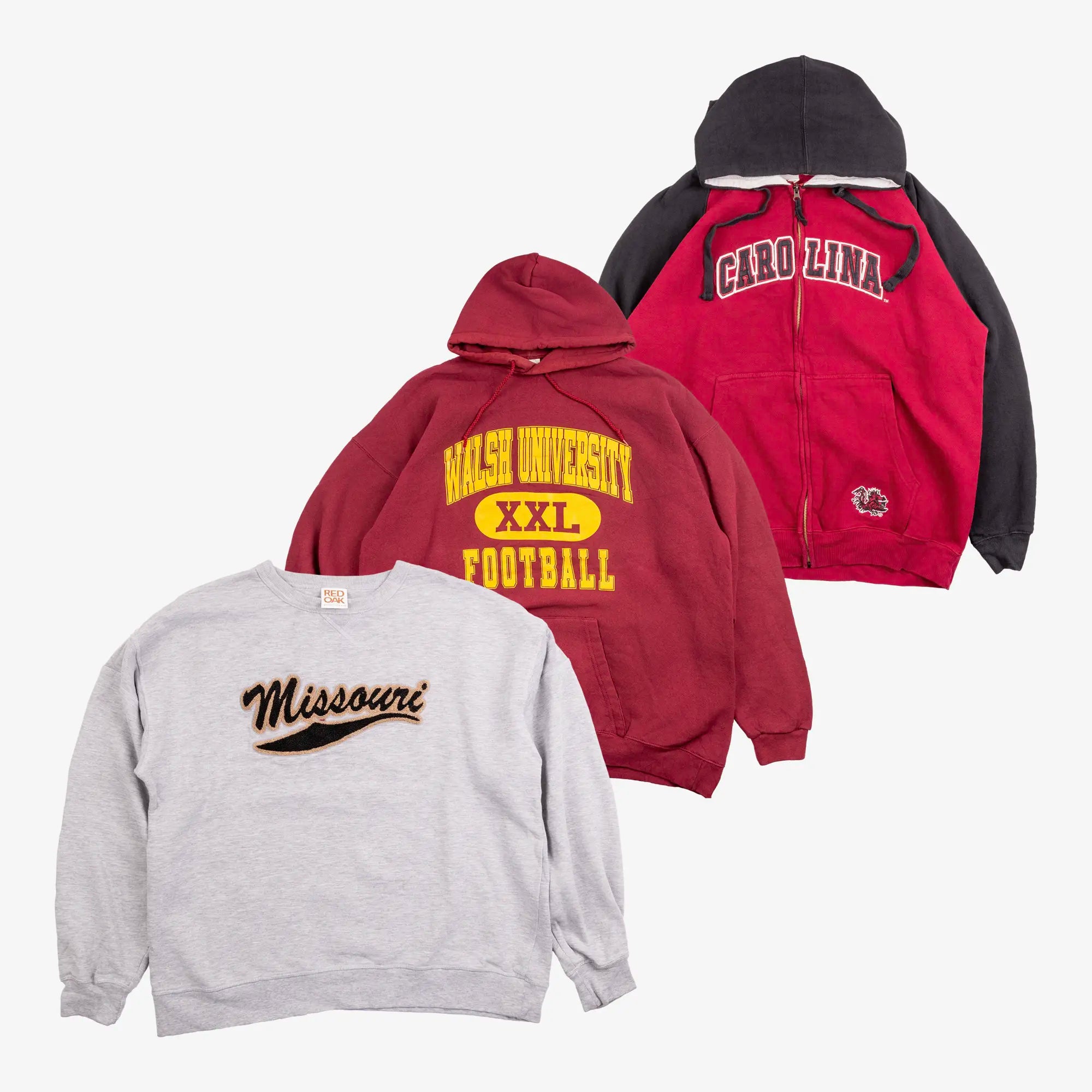 Box of classic ProSport US sweatshirts