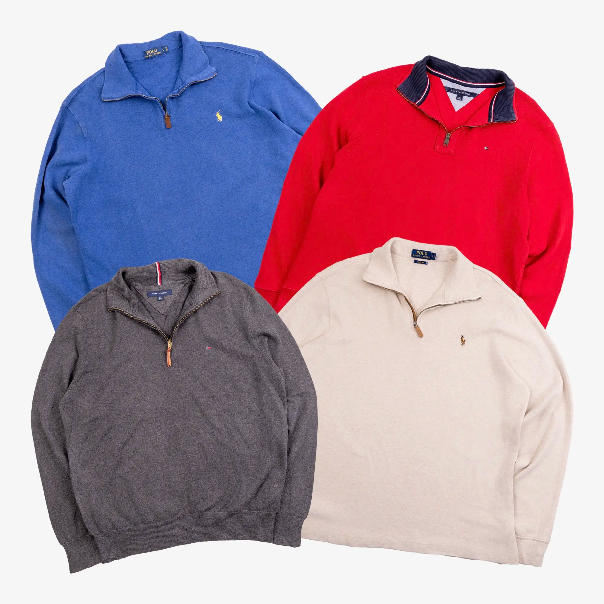 Box de pulls 1/4 zip Ralph Lauren & Tommy Hilfiger