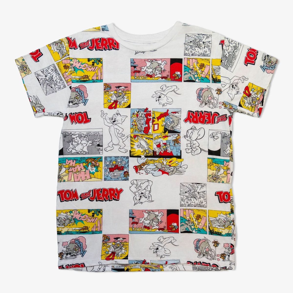 Lot de 65 T‑shirts imprimés « Dessins Animés »-CARTOON-PRINT-T-SHIRT-1-TAGZ
