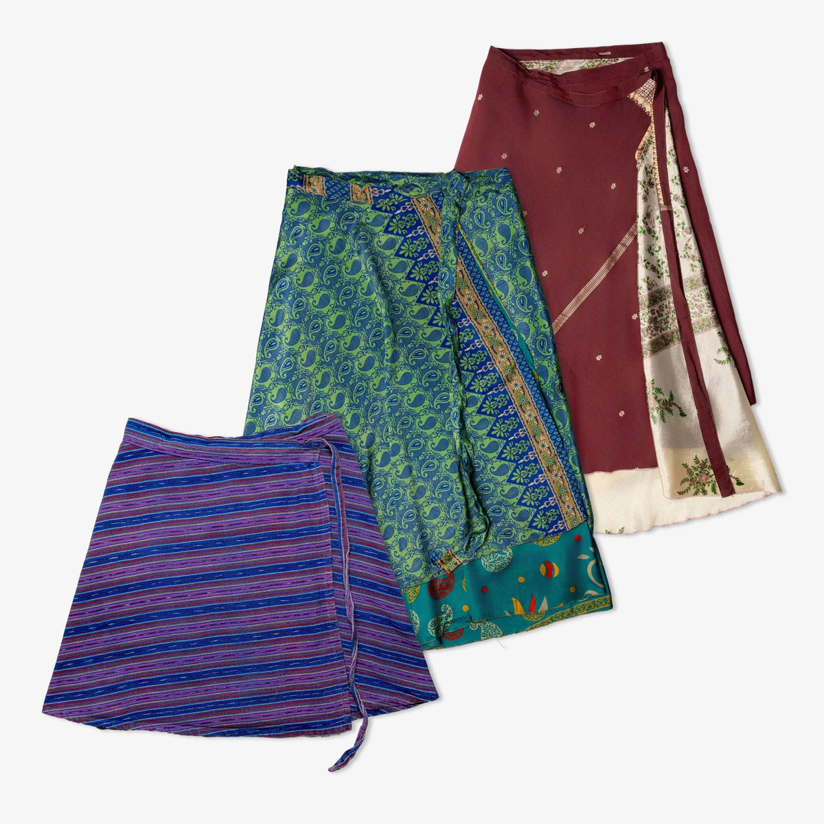 Lot de 50 jupes portefeuille en coton-COTTON-WRAP-SKIRT-TAGZ