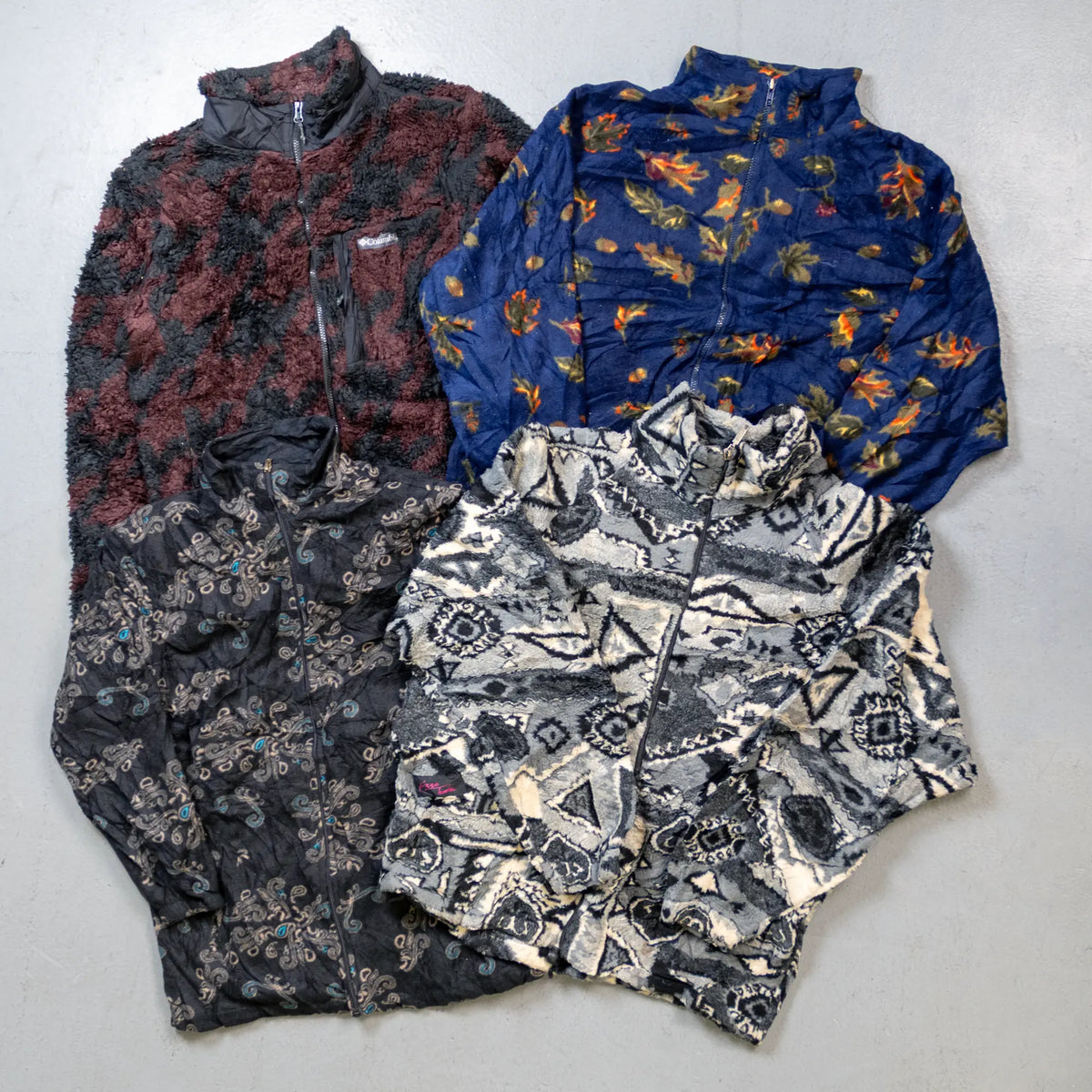 Balle de 80 Polaires Vintage à Motifs (Crazy Fleeces)-TAGZ