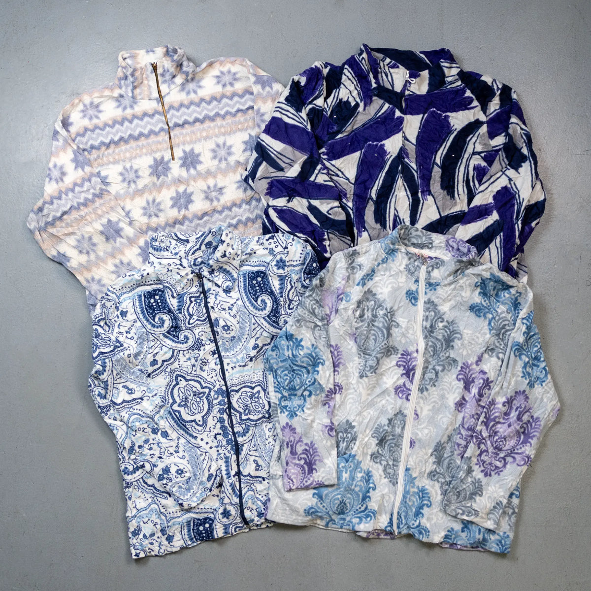 Balle de 80 Polaires Vintage à Motifs (Crazy Fleeces)-TAGZ