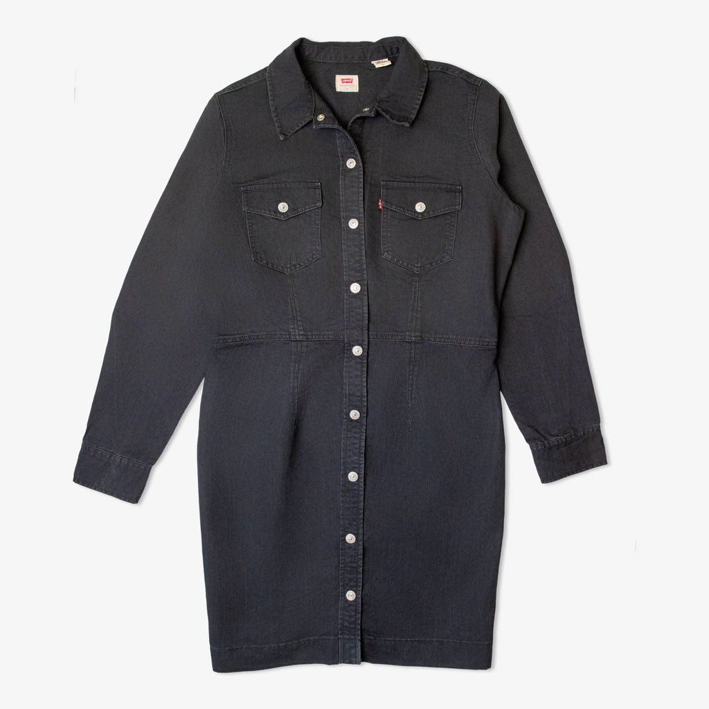 Lot de 20 robes chemises en denim-DENIM-BUTTON-DOWN-DRESS-1-TAGZ