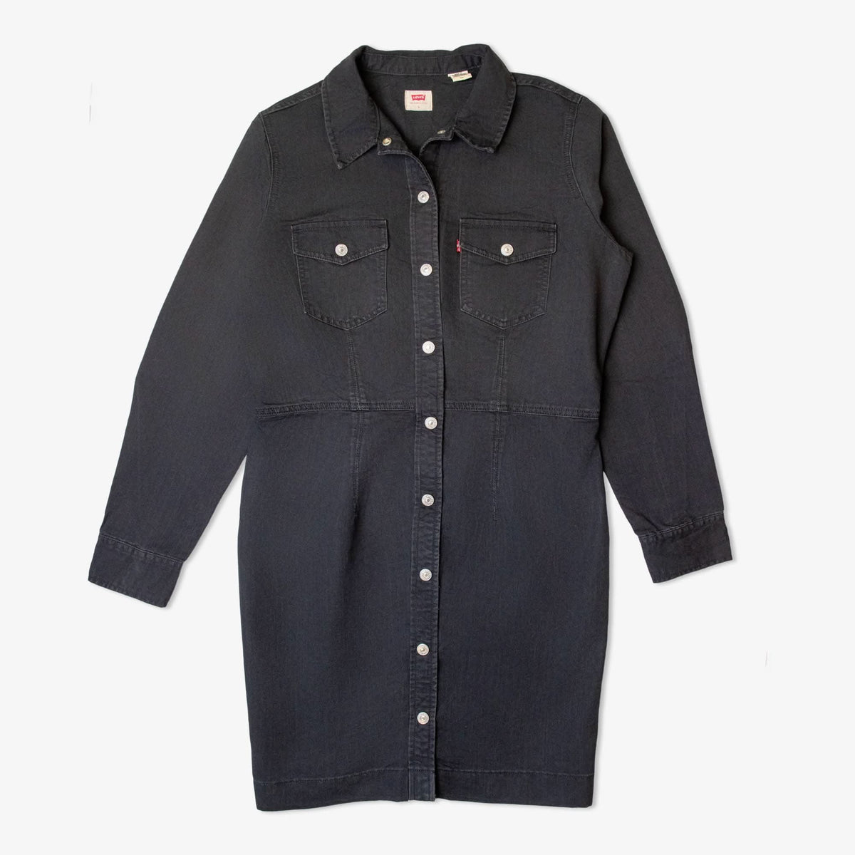 Lot de 20 robes chemises en denim-DENIM-BUTTON-DOWN-DRESS-1-TAGZ