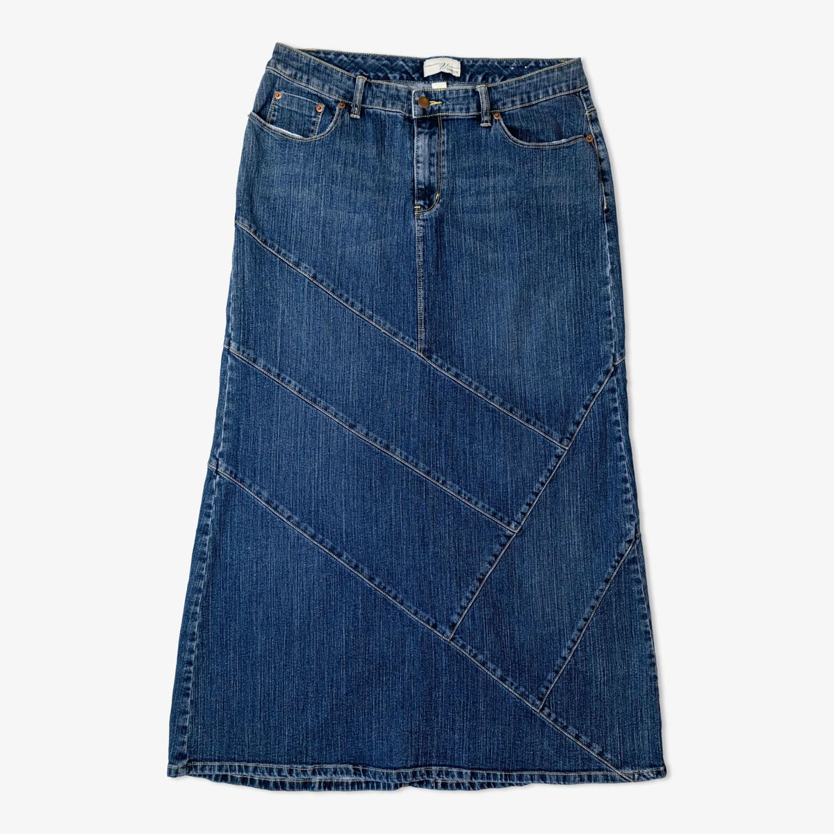 Lot de 30 jupes longues en jean-DENIM-SKIRT-LONG-5-TAGZ