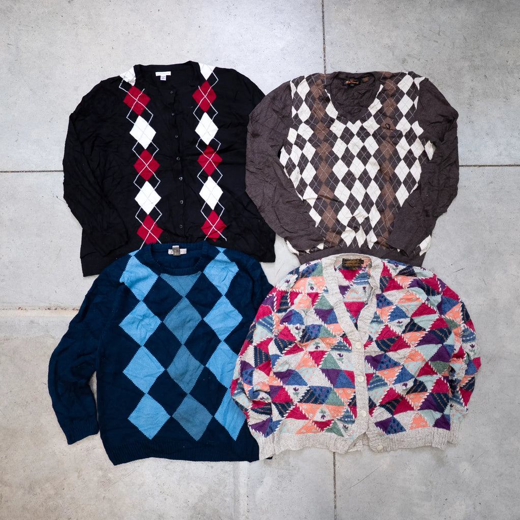 Balle de pulls à losanges argyle-TAGZ