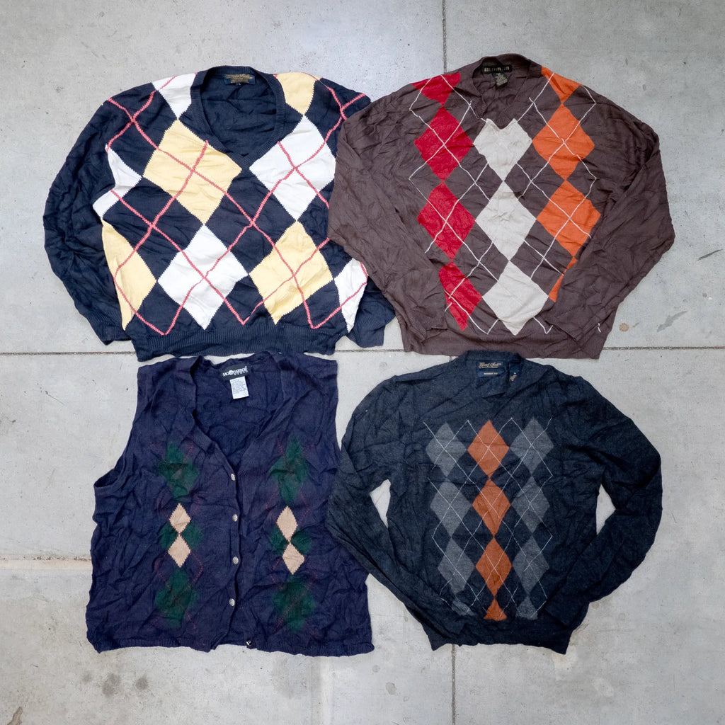 Balle de pulls à losanges argyle-TAGZ