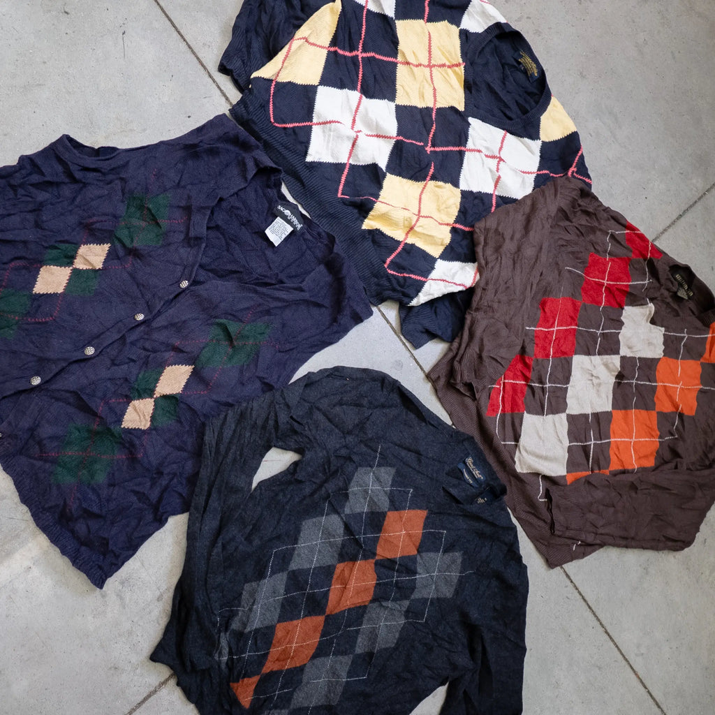 Balle de pulls à losanges argyle-TAGZ
