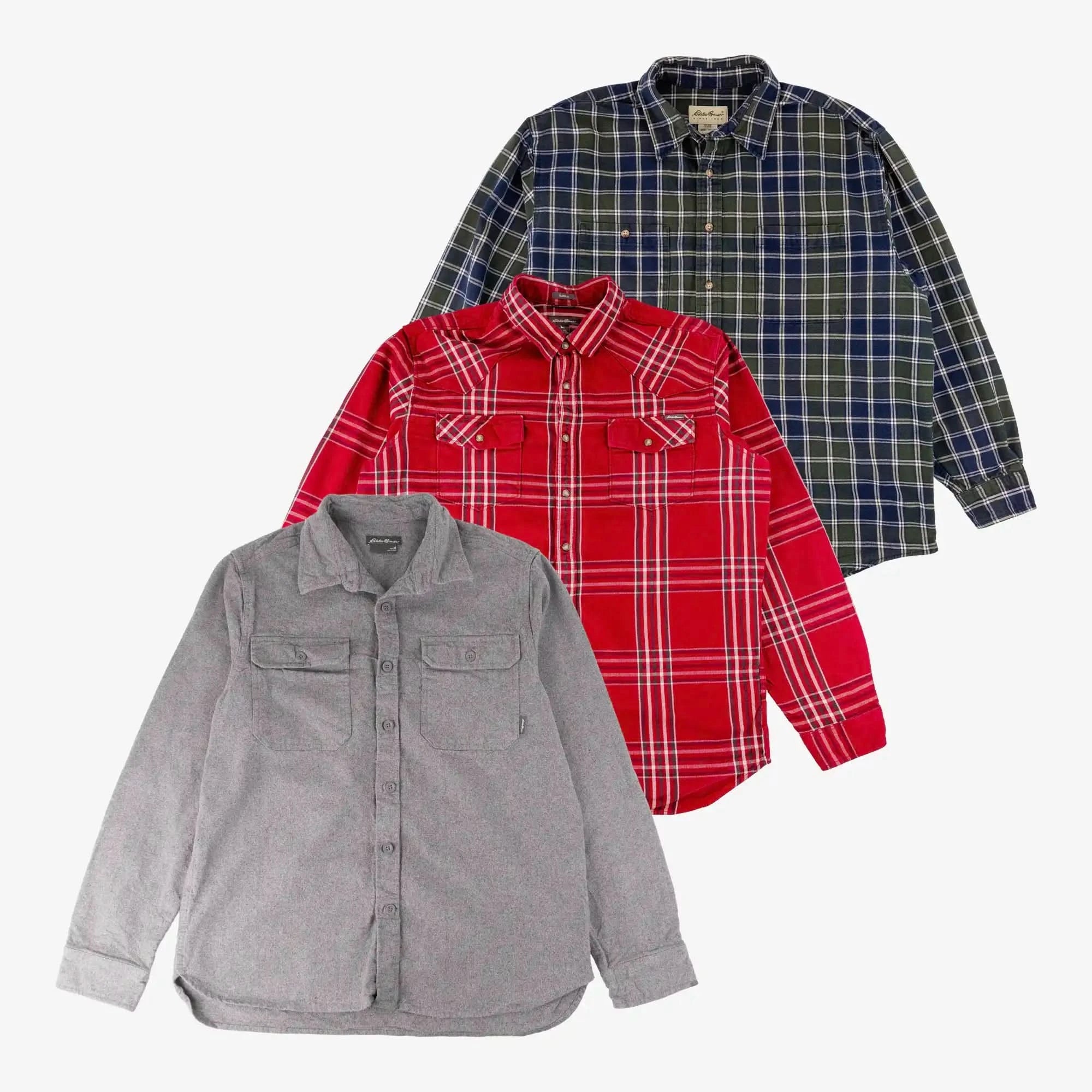 Chemises en Flanelle Eddie Bauer (Lot de 10 pièces)-TAGZ