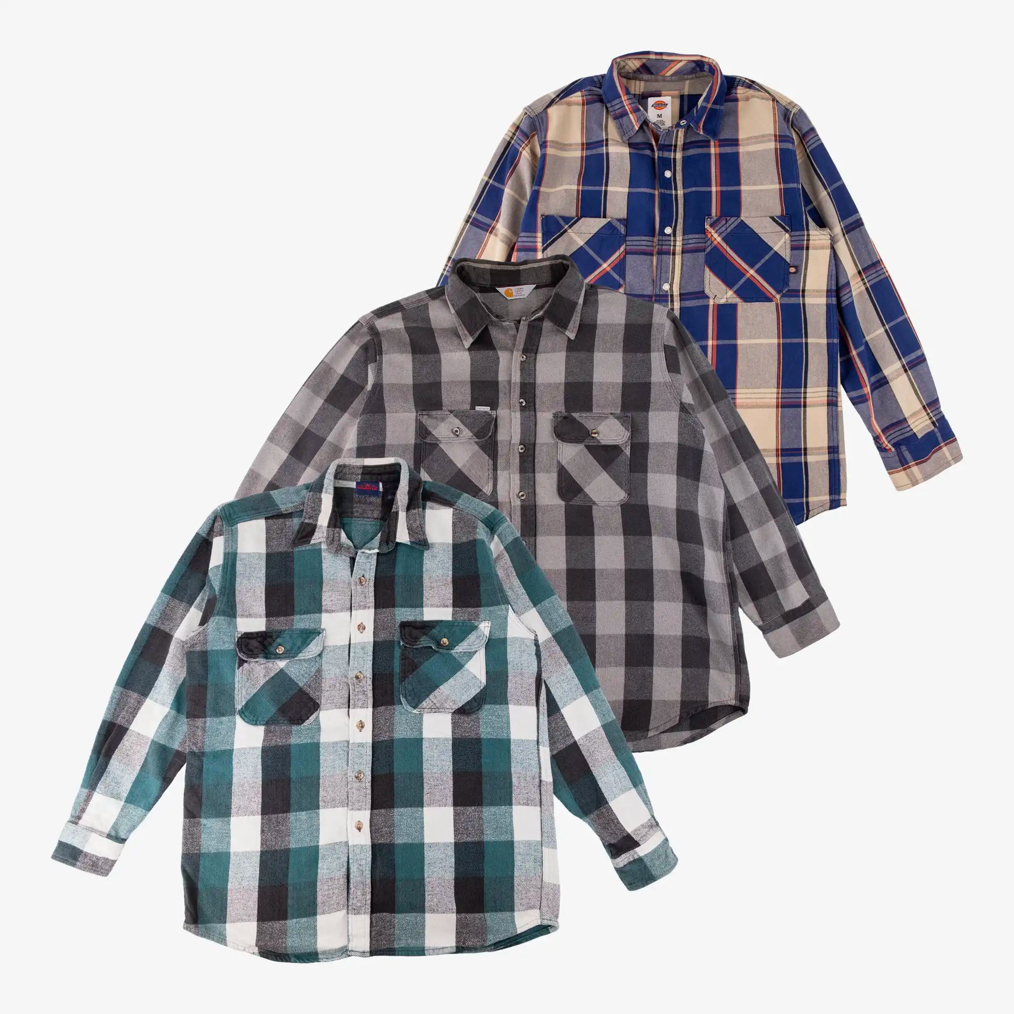 Chemises en Flanelle Workwear (Lot de 10 pièces)-TAGZ