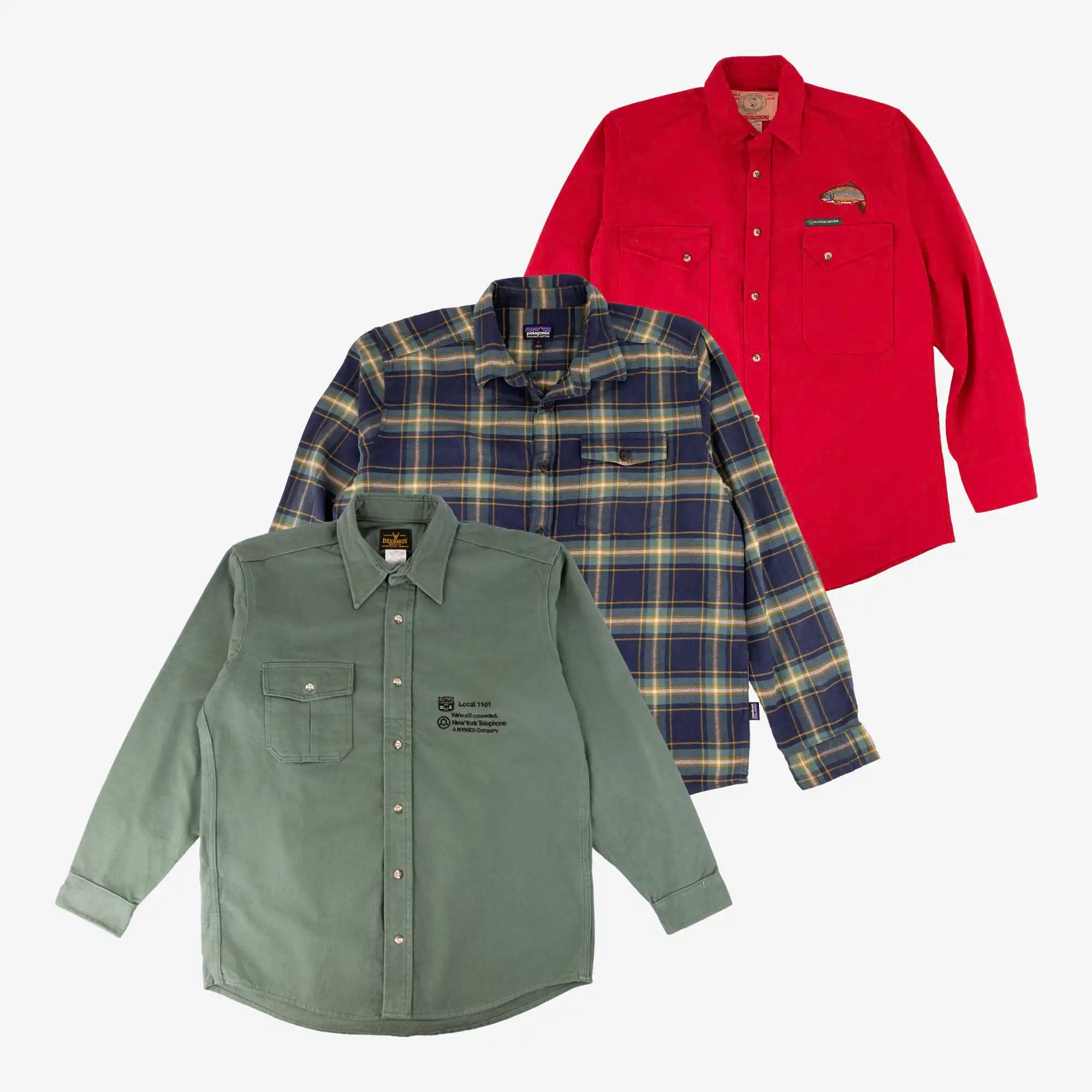 Chemises en Flanelle Outdoor (Lot de 10 pièces)-TAGZ