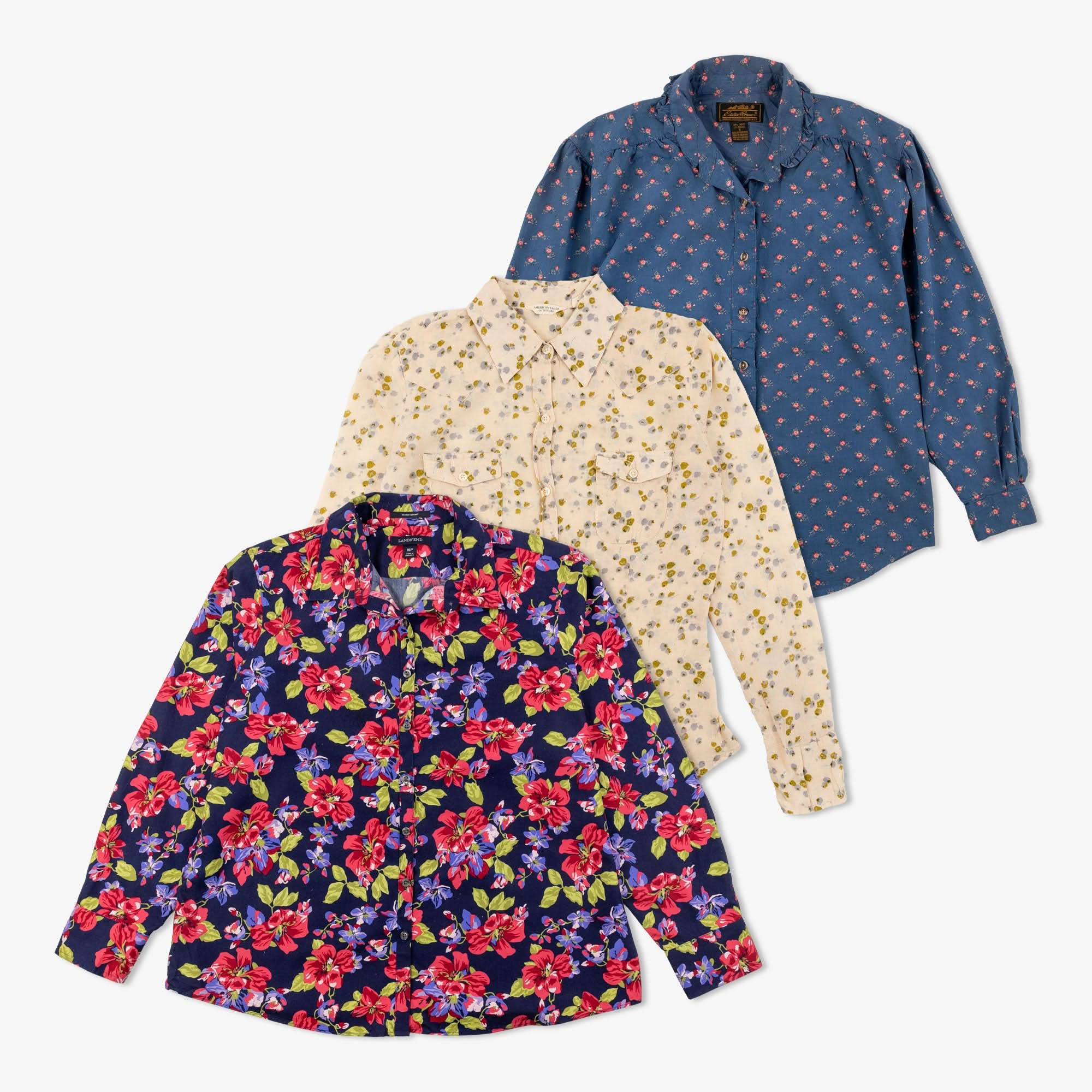 Lot de 70 blouses à fleurs-FLOWER-BLOUSE-TAGZ