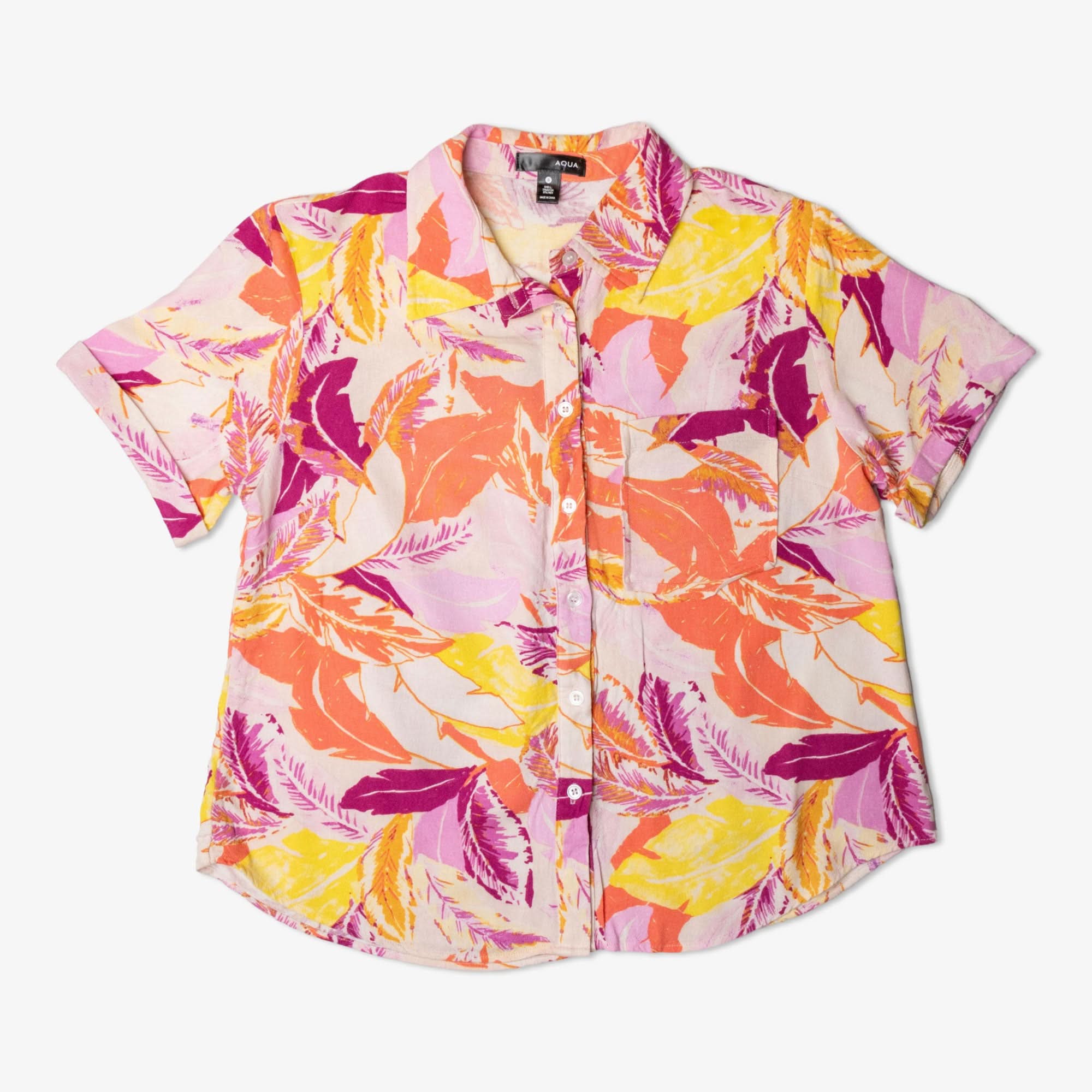 Lot de 80 chemises hawaïennes pour femme-HAWAIIAN-BLOUSE-SHORT-SLEEVE-2-TAGZ