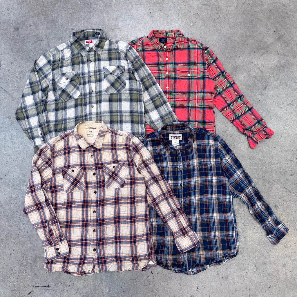 Lot de 40 Chemises de Marques Homme – Mix Outdoor & Carreaux-TAGZ