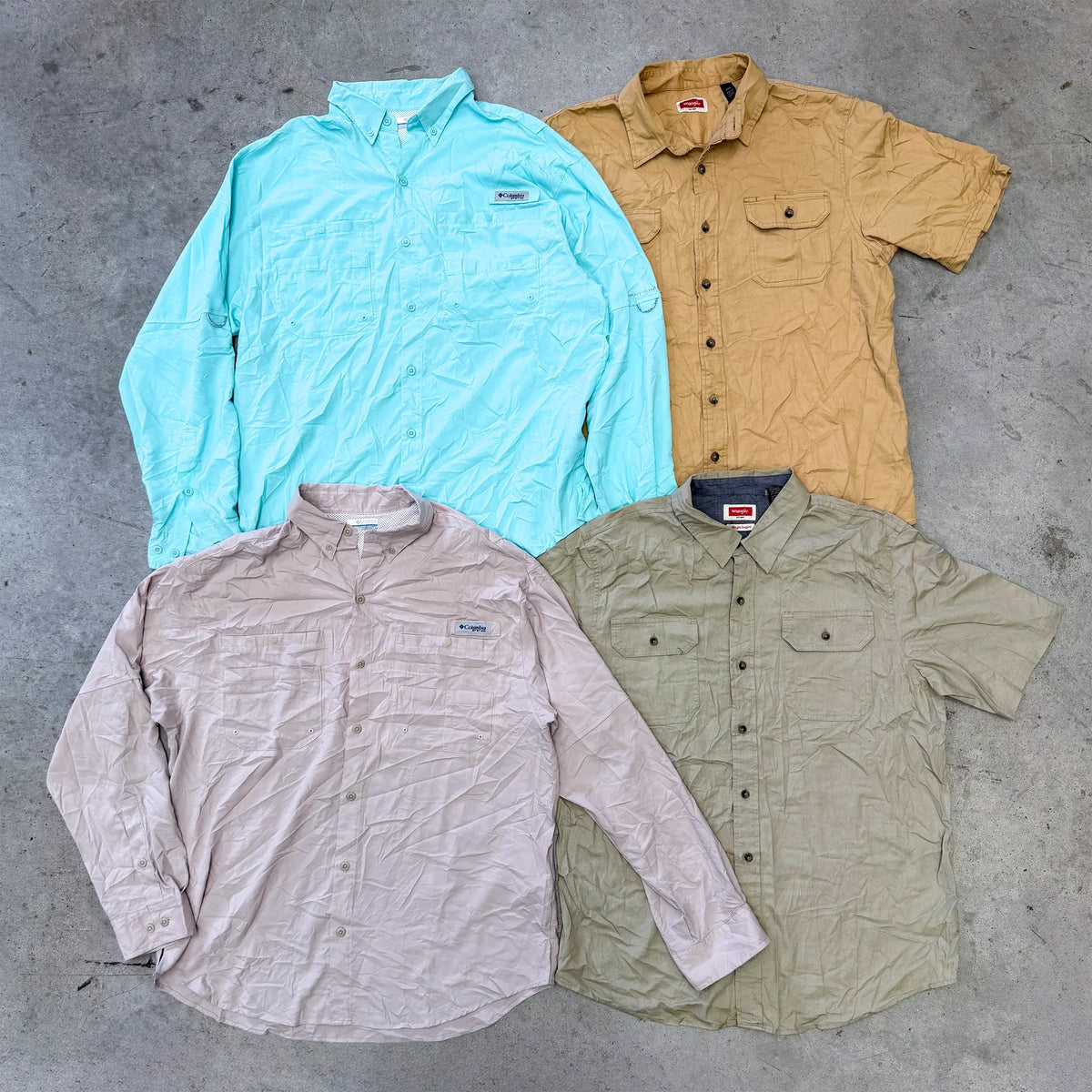 Lot de 40 Chemises de Marques Homme – Mix Outdoor & Carreaux-TAGZ