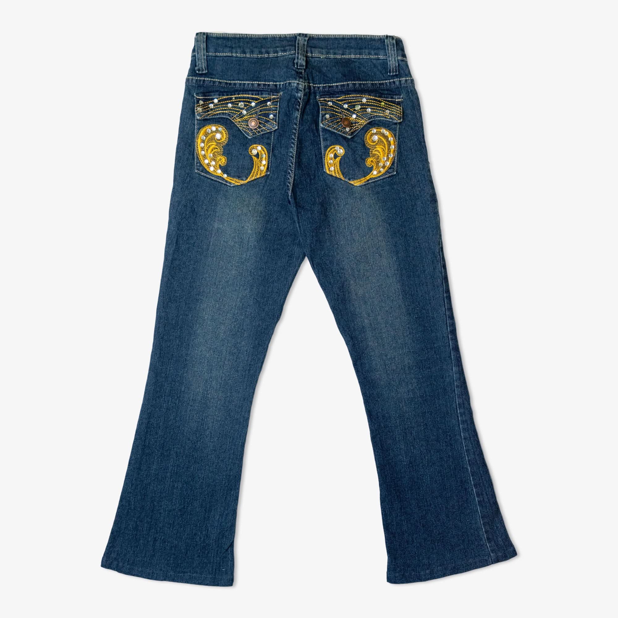 Lot de 25 jeans brodés pour femme-LADIES-BROIDERY-DENIM-PANT-2-TAGZ