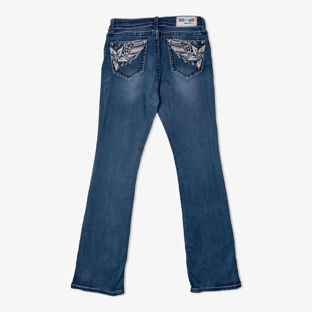 Lot de 25 jeans brodés pour femme-LADIES-BROIDERY-DENIM-PANT-3-TAGZ