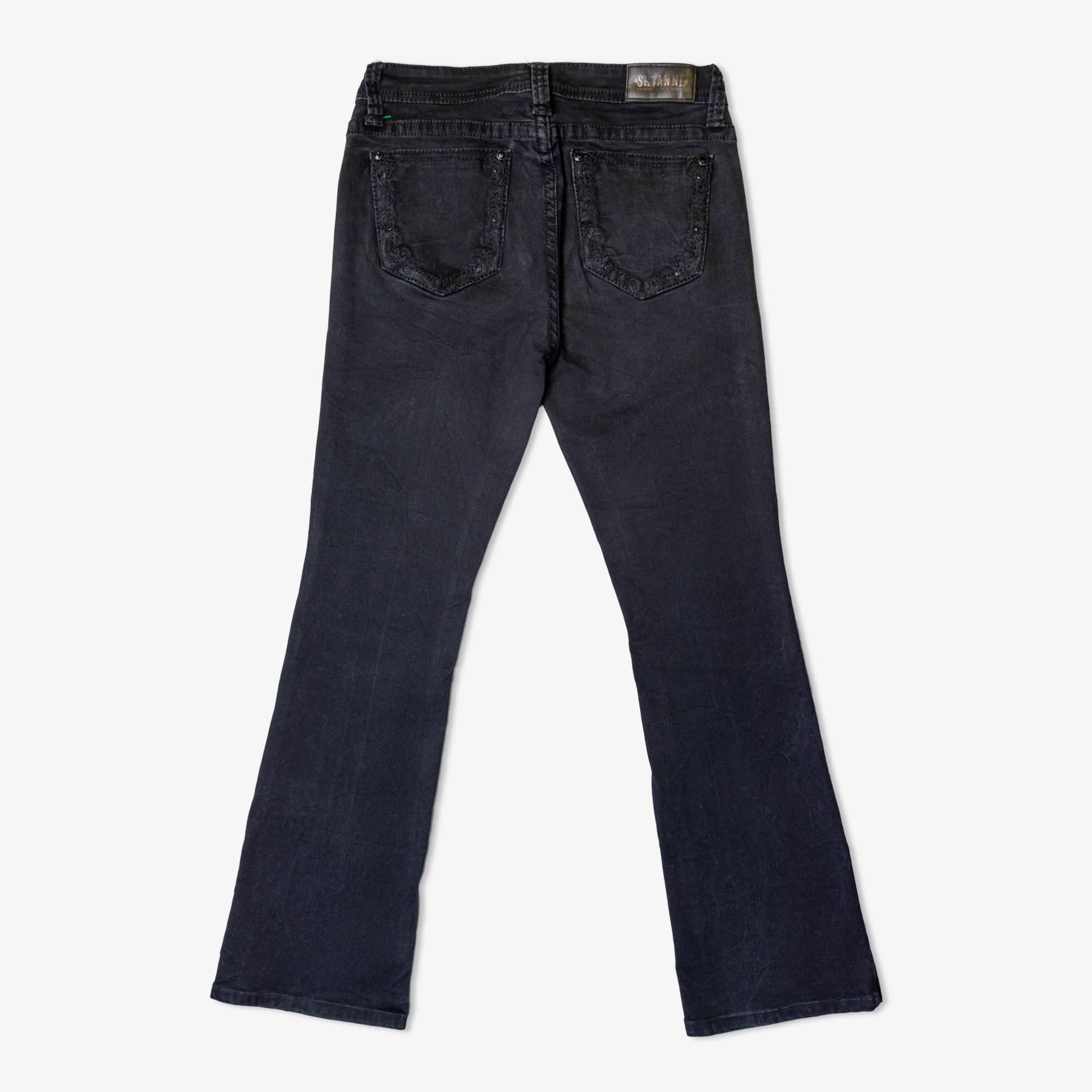 Lot de 25 jeans brodés pour femme-LADIES-BROIDERY-DENIM-PANT-5-TAGZ