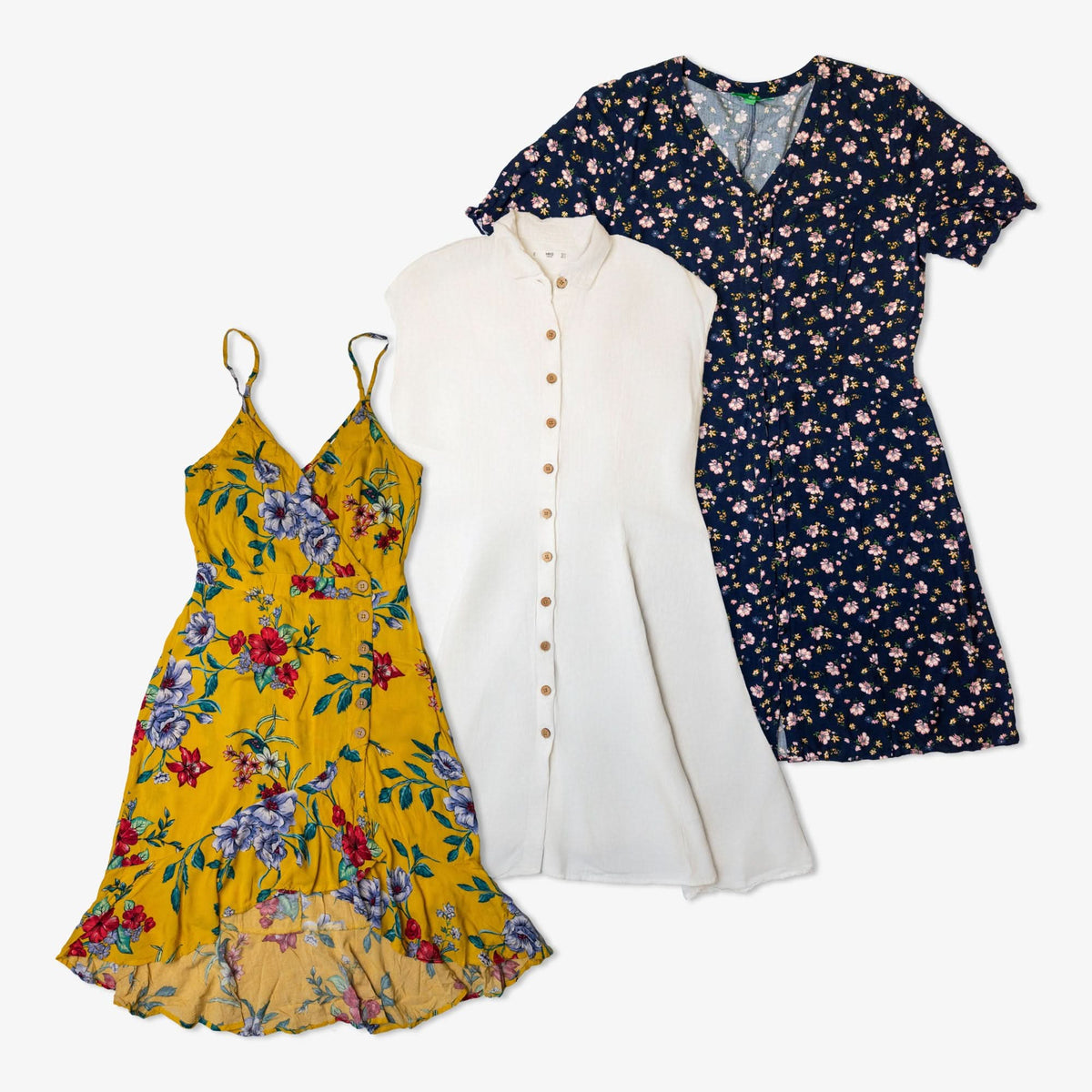 Lot de 45 robes chemises légères-LIGHT-BUTTON-DOWN-DRESS-TAGZ