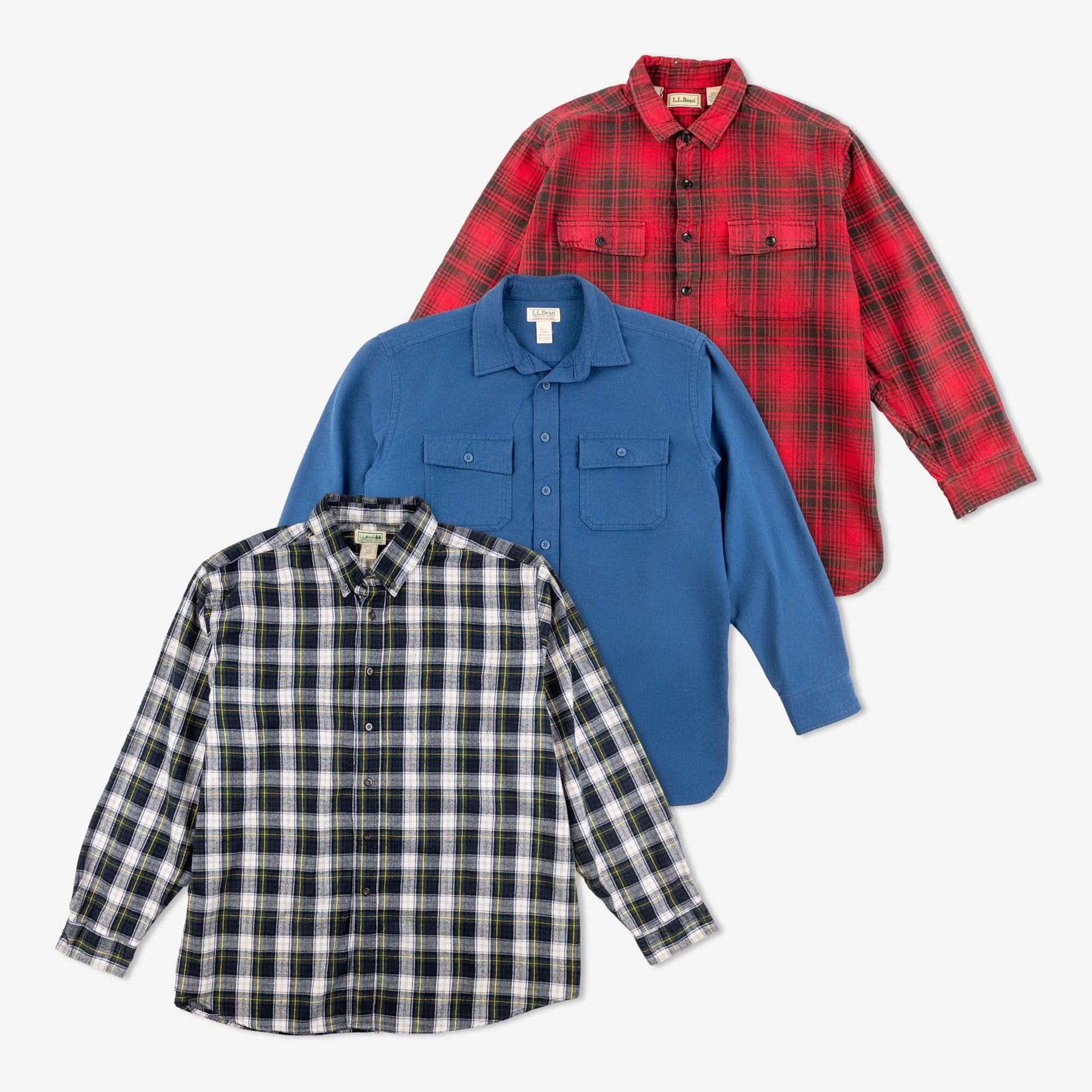 ll bean dress shirts Vintage LL Bean Chamois Shirt - Blue main image 1