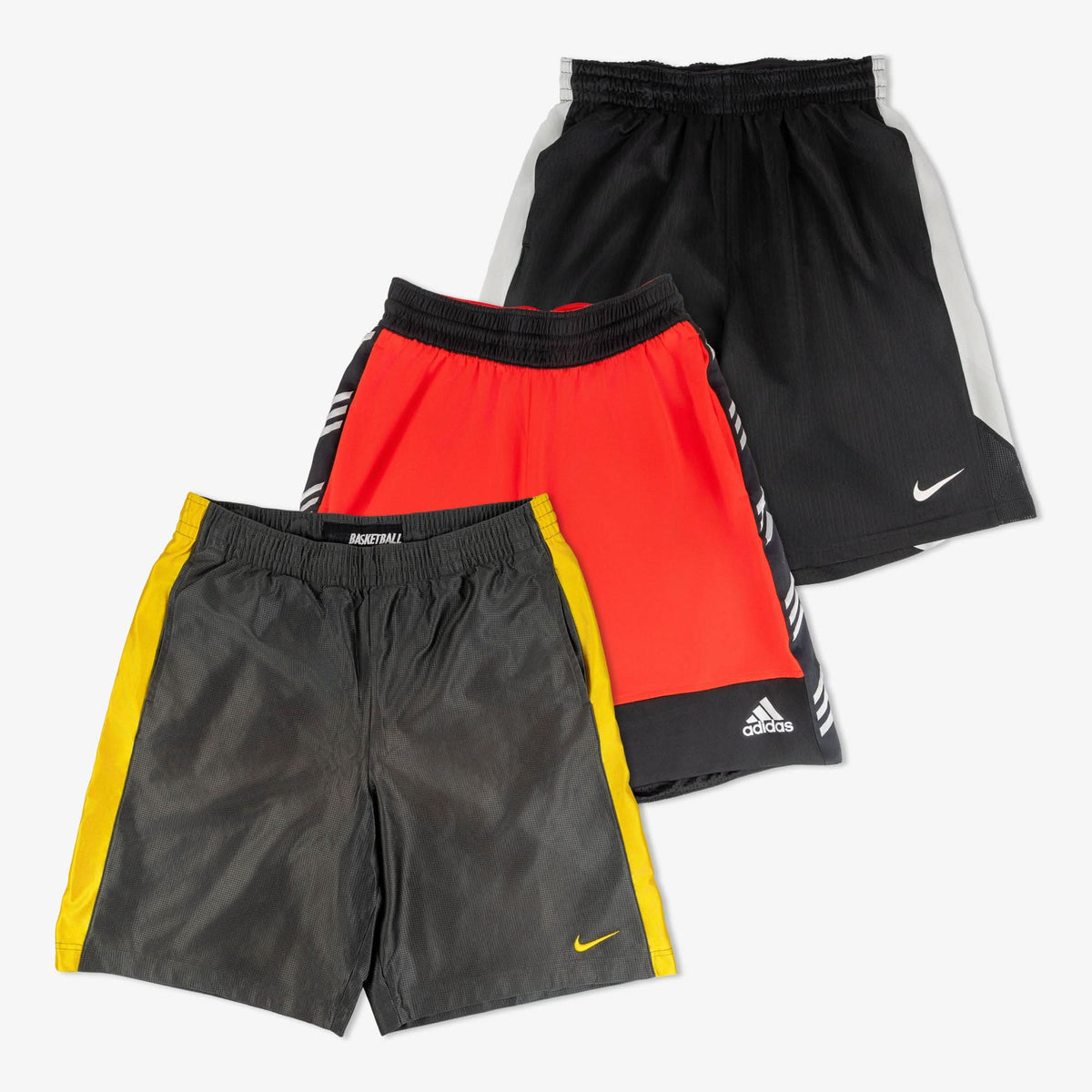 Box de shorts sport en nylon (10/20/30 pièces)-MENS-SPORT-NYLON-SHORTS-TAGZ