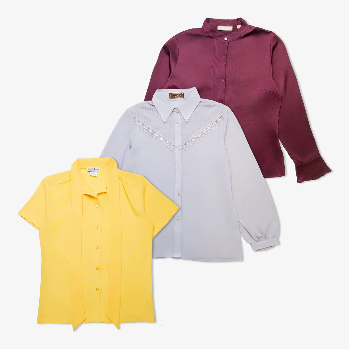 Lot de 80 blouses unies en soie-SILK-_-POLY-PLAIN-BLOUSE-TAGZ