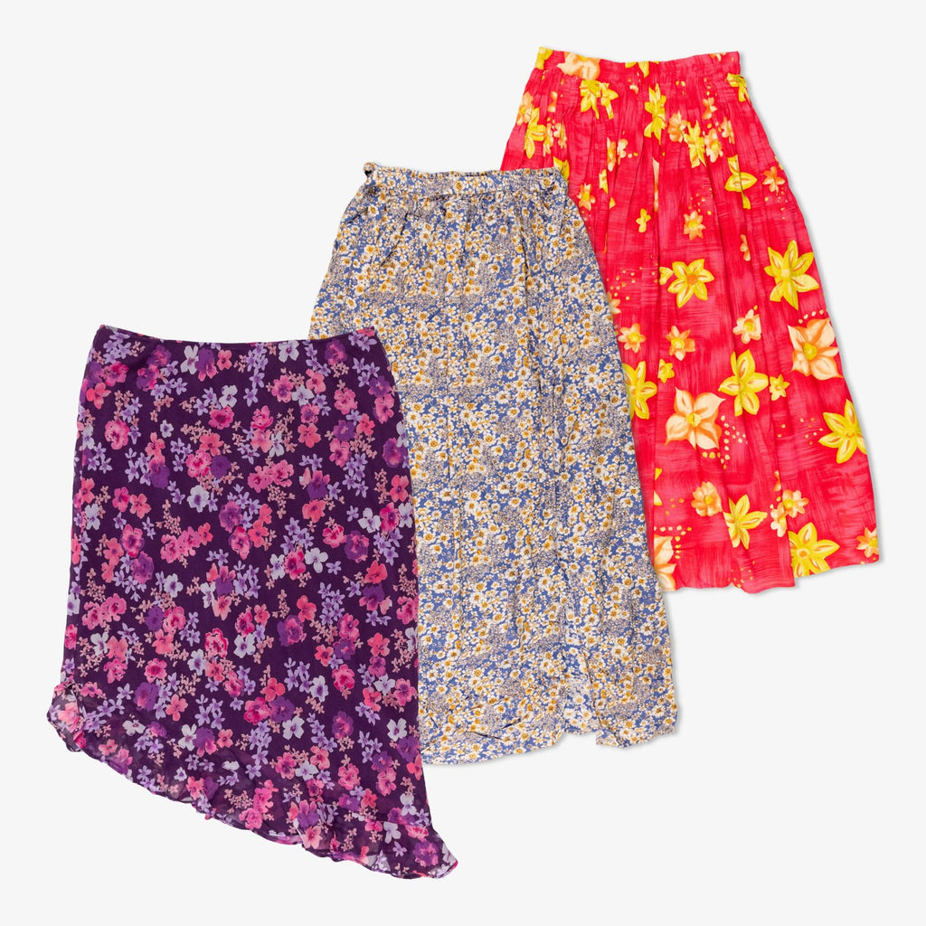 Lot de 20 jupes à fleurs imprimées-SMALL-FLOWER-SKIRT-TAGZ
