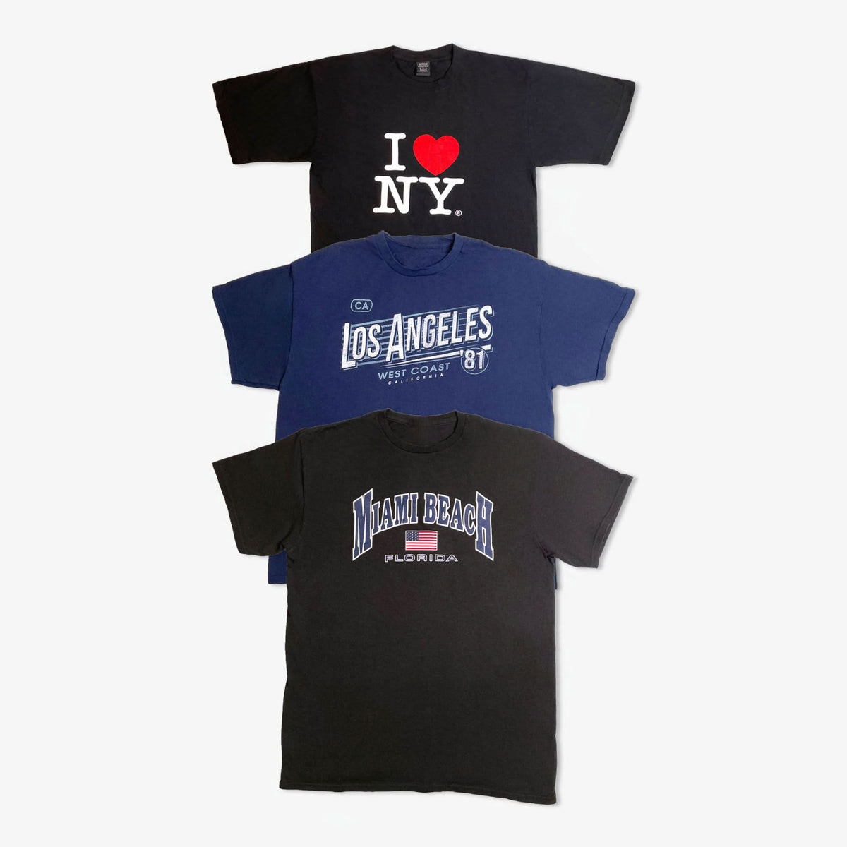 Lot de 60 T‑shirts imprimés « Destinations »-STATE-COUNTRY-CITY-NAME-PRINT-T-SHIRT-6-TAGZ