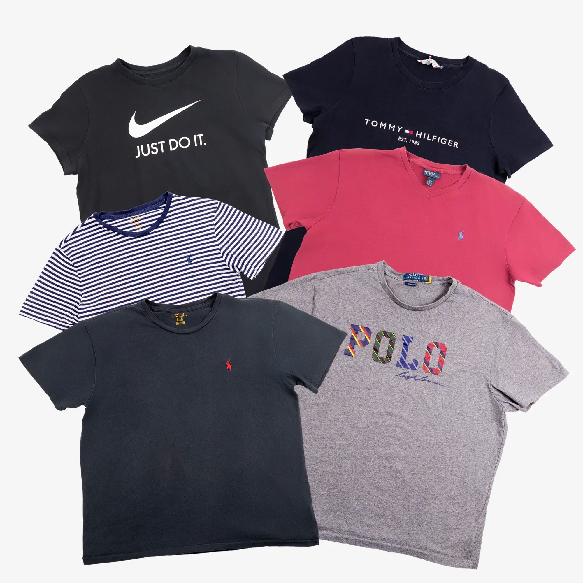 Spring Box Tee Premium – Mix Ralph Lauren & Brand (20, 40 ou 80 pièces)-TAGZ