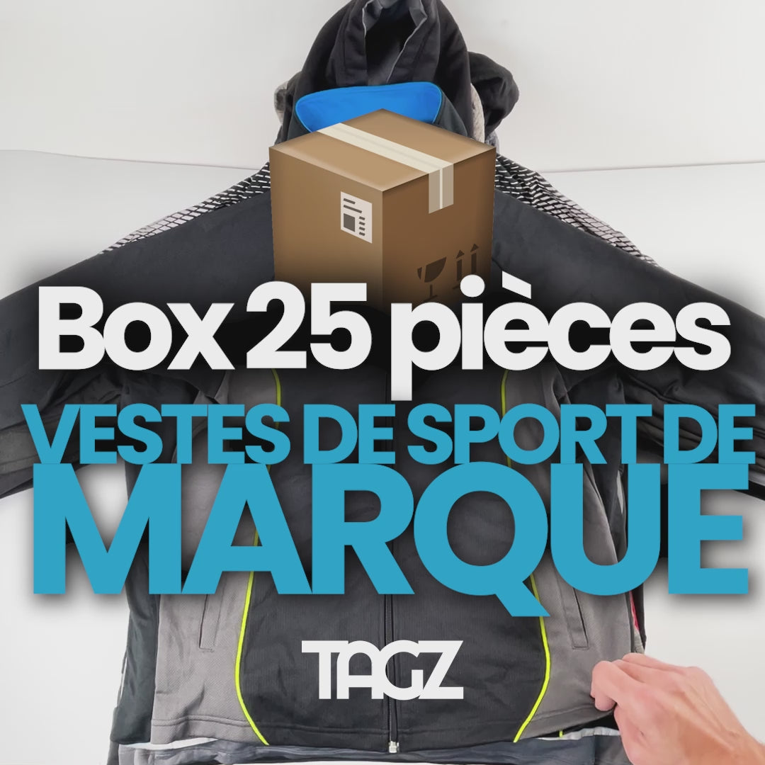 Lot de 25 vestes de sport de marque