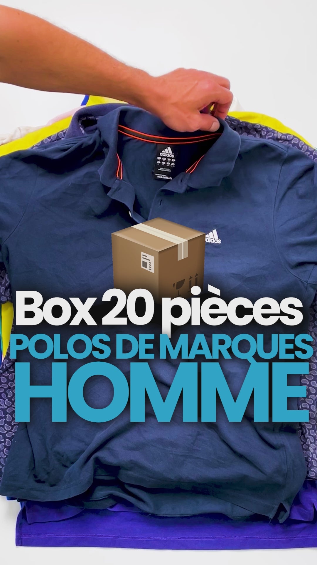 Vidéos Lot de 20 polos de marque