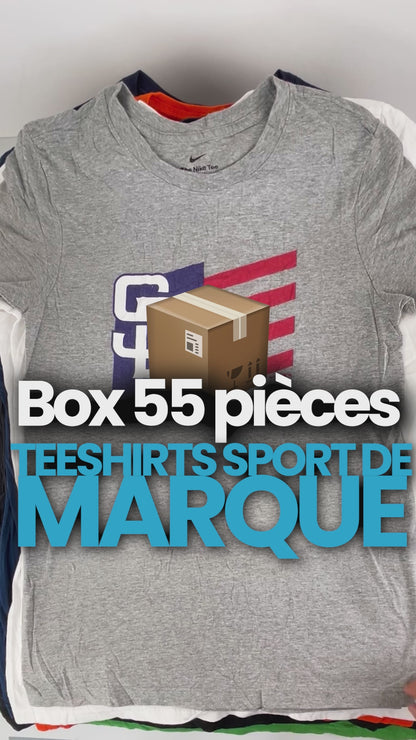 Vidéos Lot de 55 T-shirts sport de marque